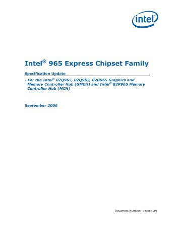 mobile intel 965 express chipset family minecraft 1.10